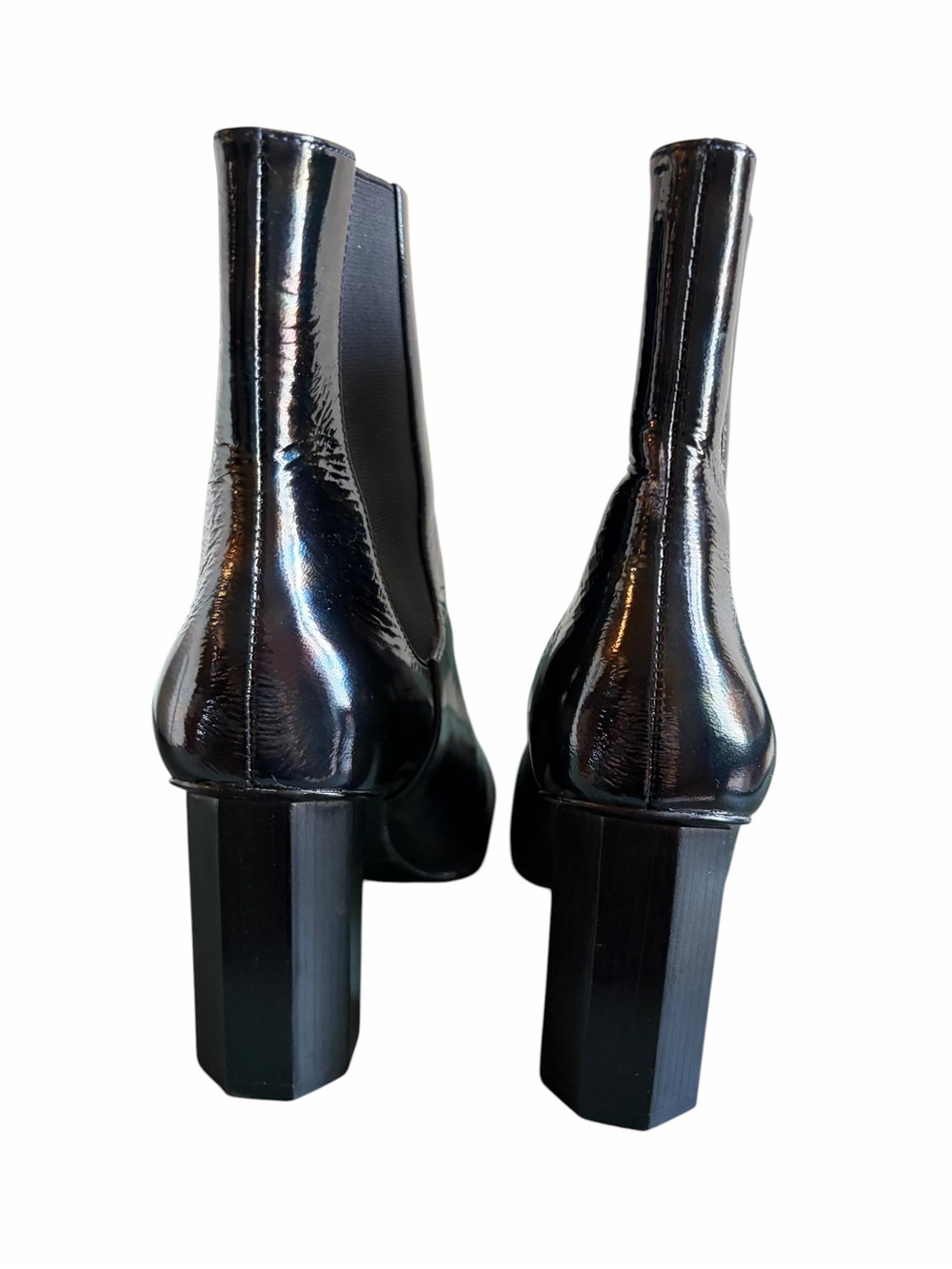 Donald Pliner Laila oil slick heel ankle boot 9.5 - Picture 5 of 13